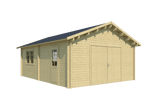 SOMERO Log Cabin Garage | 5.1x6.9m - Timber Building Specialists