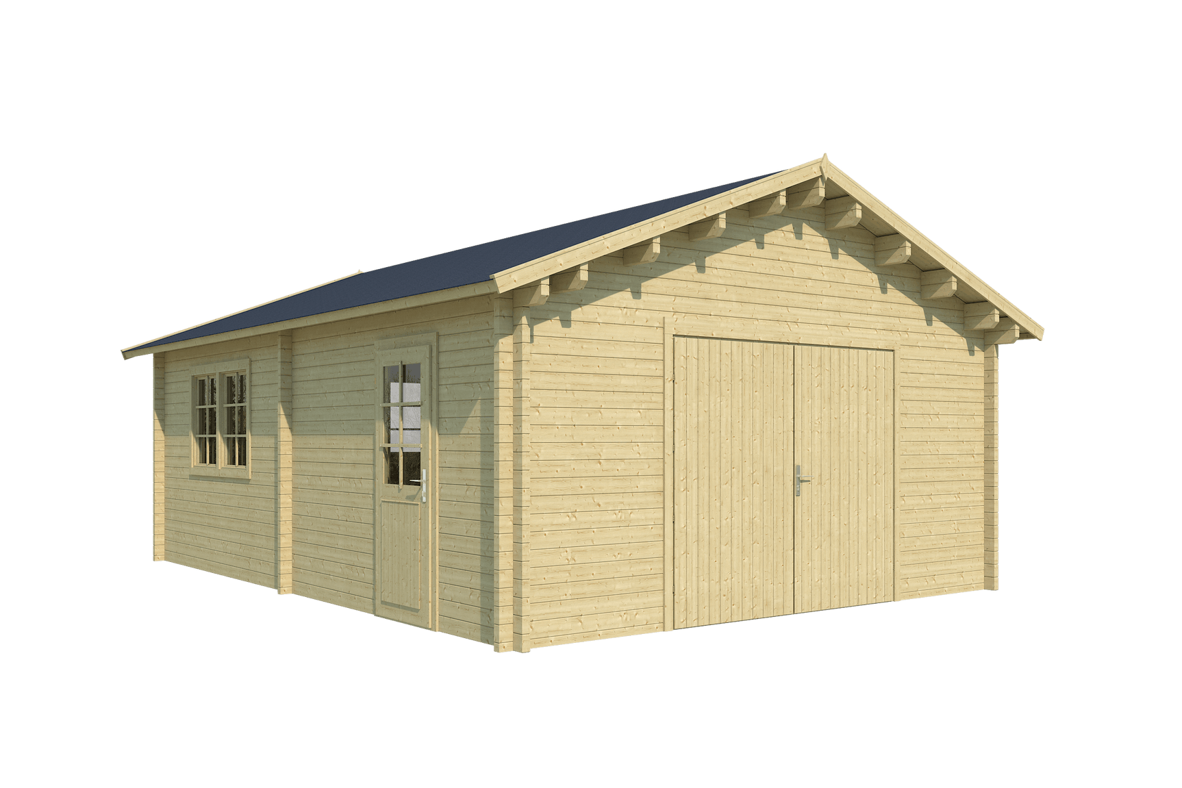 GARAGE SOMERO 5.1x6.9m Log Cabin Garage