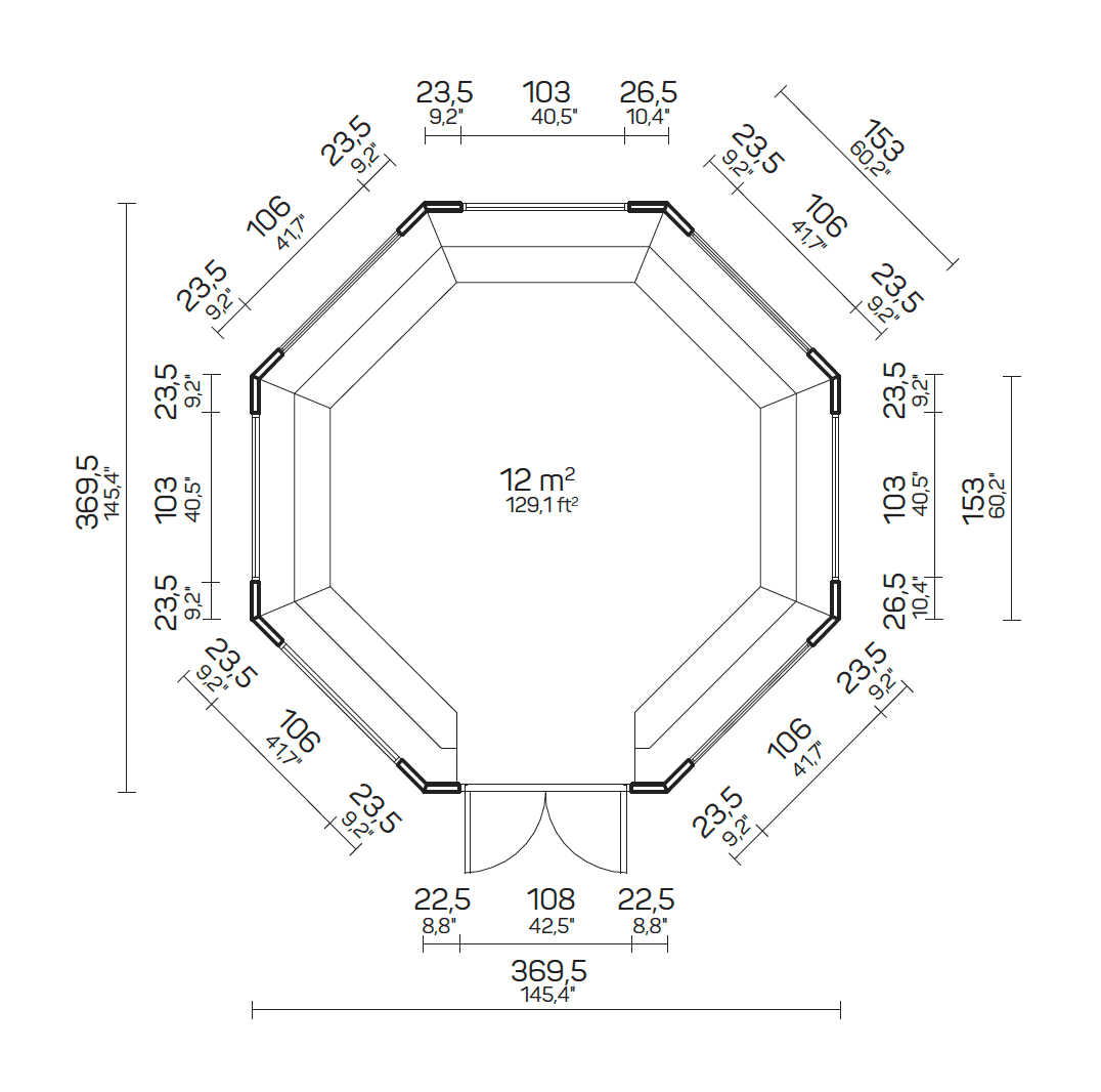 HILDA Grill Cabin Gazebo | 12m2 - BBQ Grill Cabin - Timber Building Specialists