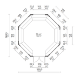 HILDA Grill Cabin Gazebo | 12m2
