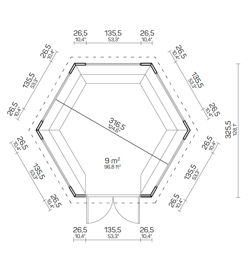 IRIS BBQ Grill Pavilion | 9m2 - BBQ Grill Cabin - Timber Building Specialists