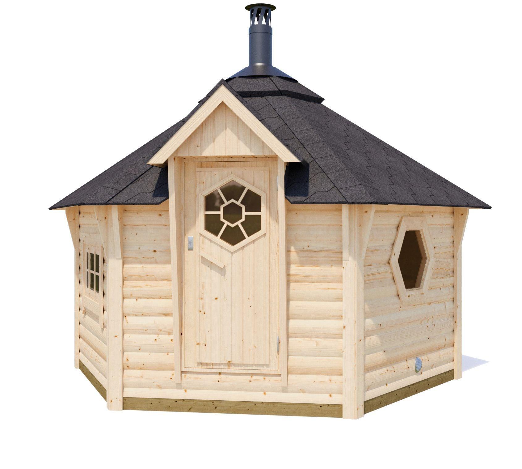 KRIS Sauna Cabin with Extension 9 m2