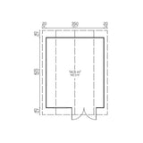 KANSAS 3.7x4.5m Log Cabin Plan