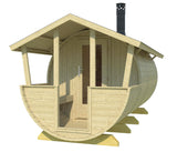 LAHTI 4.0x2.0m w/Roof Barrel Sauna