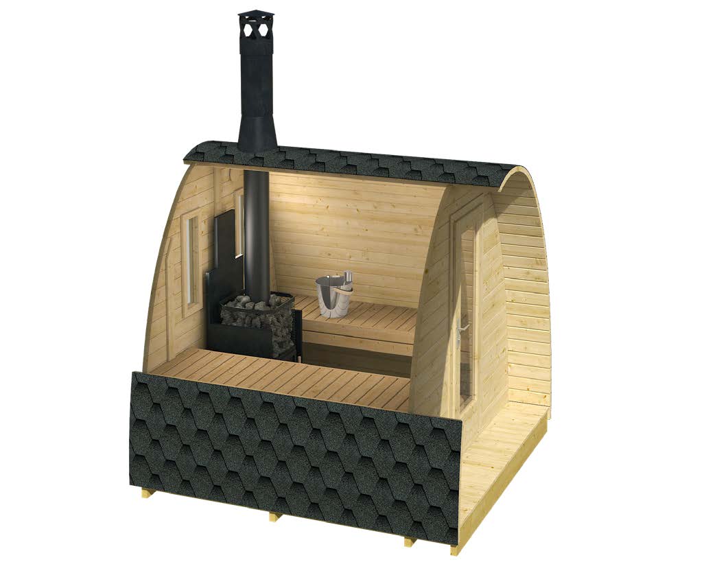 BIANCA Sauna Pod | 2.4x2.5m - Timber Building Specialists