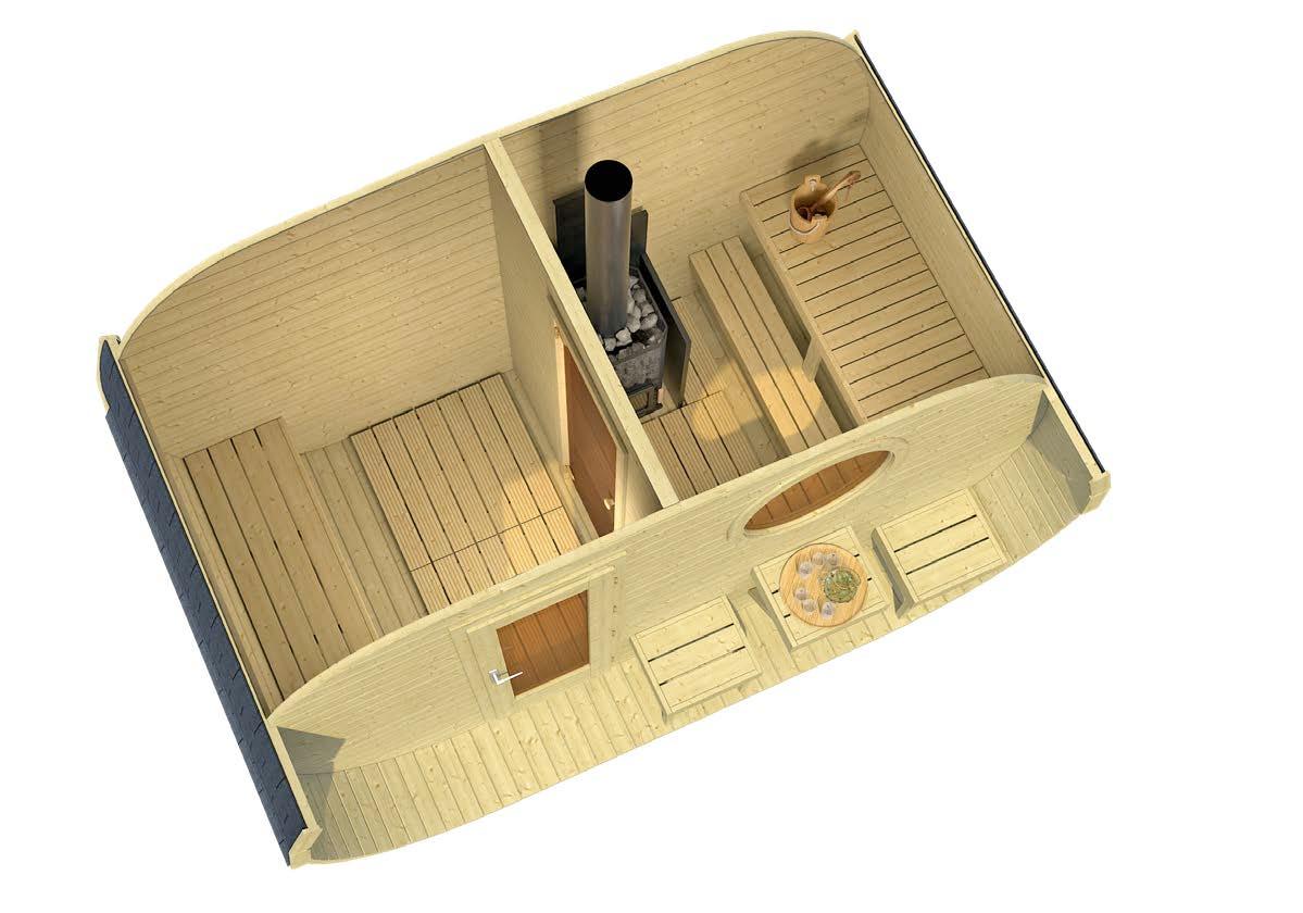 FORSSA Oval Sauna | 4.0x2.4m