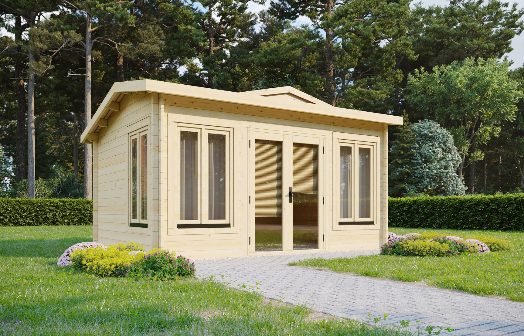 TBS123 Log Cabin | 4.2x3.2m - Timber Building Specialists