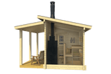 MODERNI PIHASAUNA 12 Sauna Log Cabin | 3.8x2.4m - Timber Building Specialists