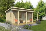 MODERNI PIHASAUNA 19 Sauna Log Cabin | 5.7x2.6m - Timber Building Specialists