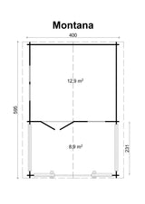 MONTANA Log Cabin | 4.0x6.0m - Timber Building Specialists