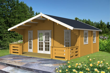 MONVISO Log Cabin | 6.0x4.5m - Timber Building Specialists