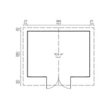 NERVION 4.0x3.0m Log Cabin