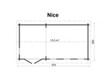 NICE Log Cabin | 5.8x3.0m - Timber Building Specialists