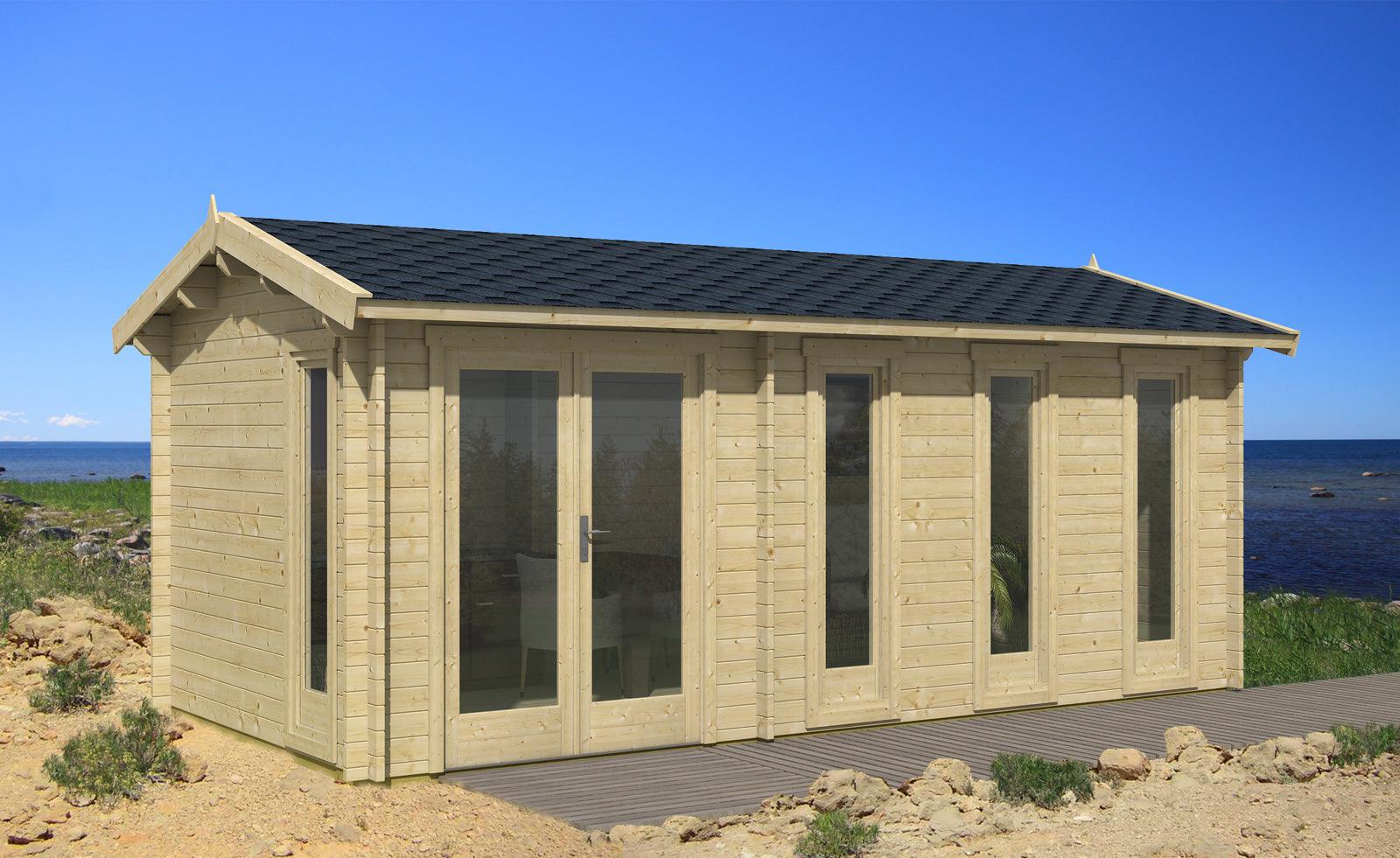 NICE Log Cabin | 5.8x3.0m - Timber Building Specialists
