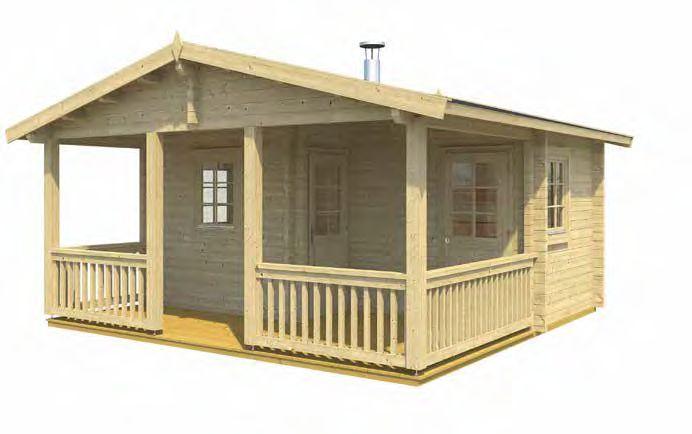 OTTO Sauna Log Cabin | 5.0x4.9m - Timber Building Specialists