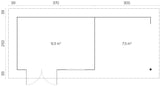ORIENTAL-3+ Log Cabin | 3.8x2.6m +3.0m