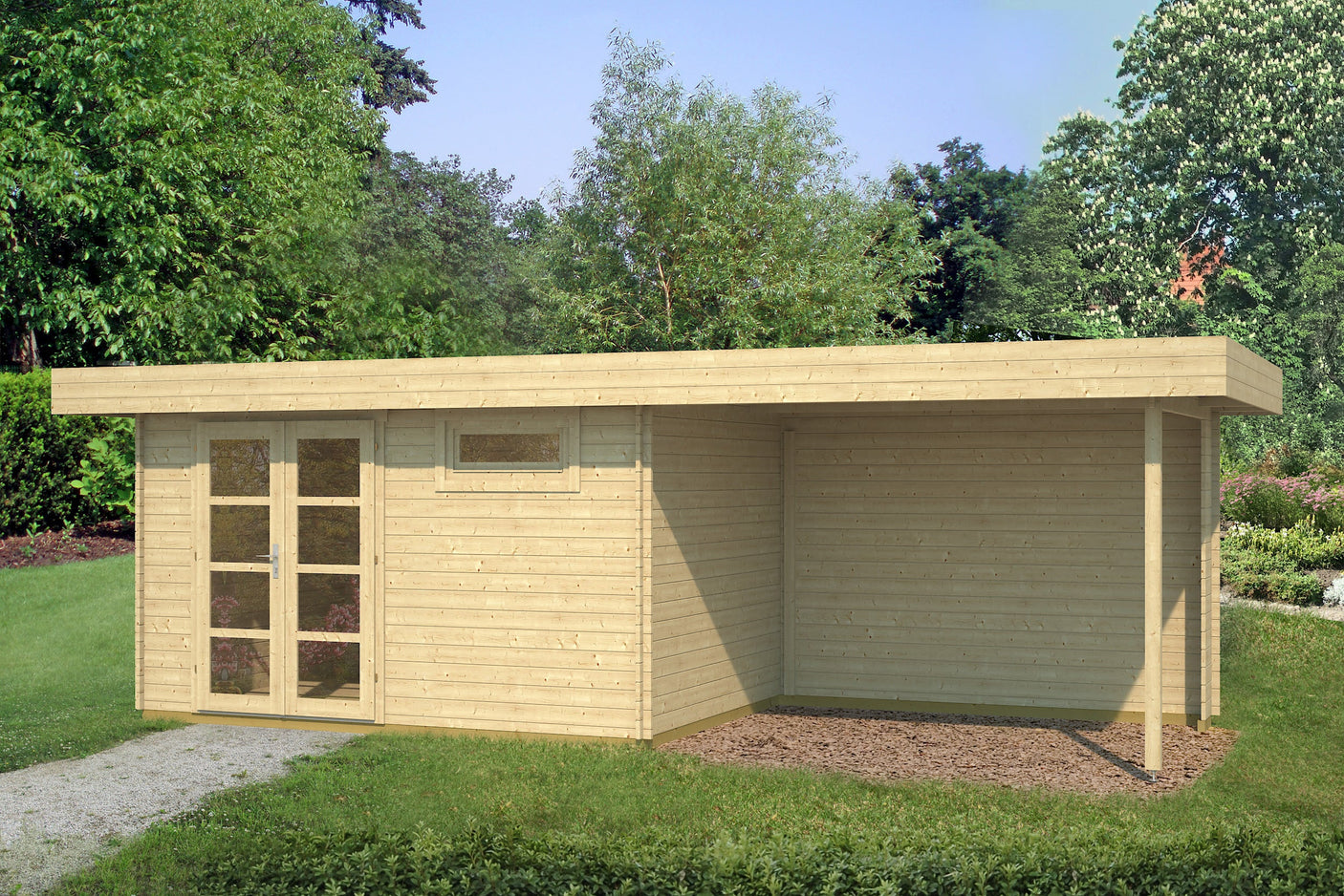 ORIENTAL-3+ Log Cabin | 3.8x2.6m +3.0m