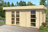 ORIENTAL-4 Log Cabin | 4.7x3.2m +3.0m - Timber Building Specialists