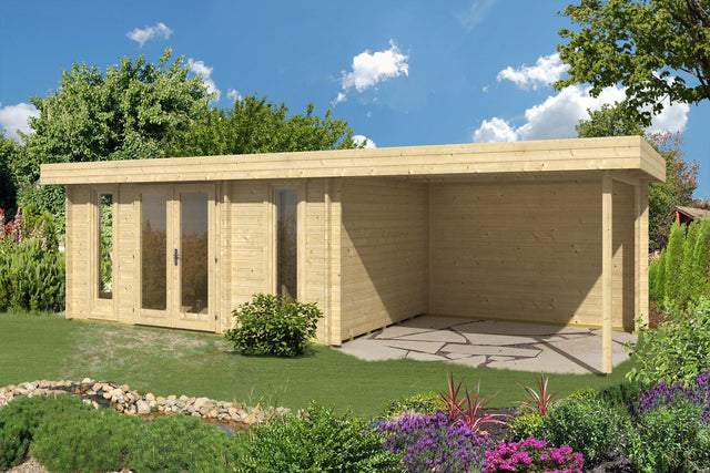 ORIENTAL-5+ Log Cabin | 4.7x3.2m - Timber Building Specialists