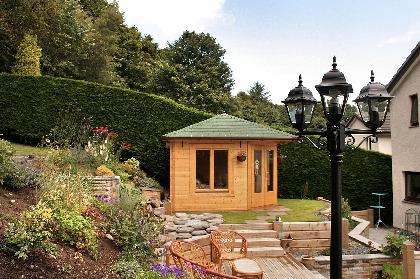 Panta 11 Corner Log Cabin | 3.4x3.4m - Timber Building Specialists