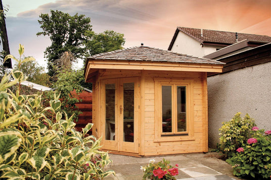 Panta 12 Corner Log Cabin | 2.5x2.5m - Timber Building Specialists