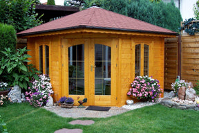 Panta 6 Corner Log Cabin | 3.0x3.0m - Corner Cabin - Timber Building Specialists