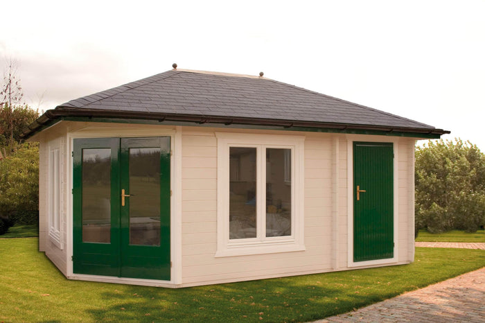 Panta 9 Corner Log Cabin | 3.5x5.0m - Timber Building Specialists