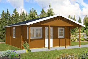 PADOVA Log Cabin | 6.0x6.0m - Lodge Log Cabin - Timber Building Specialists