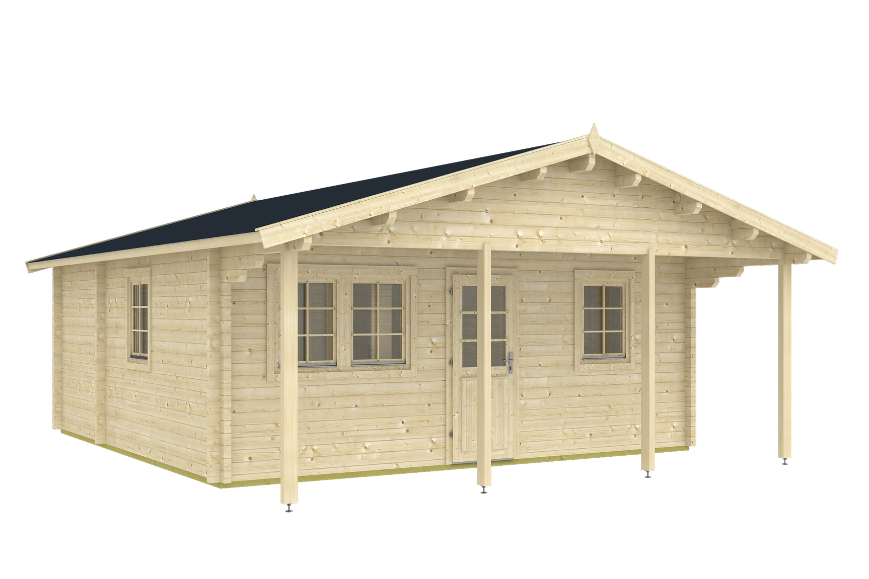 PADOVA Log Cabin | 6.0x6.0m - Timber Building Specialists