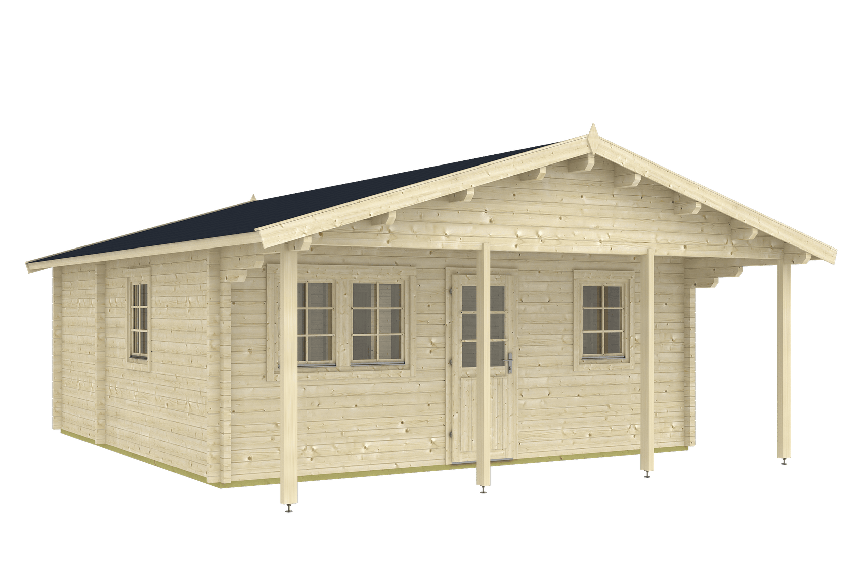 PADOVA Log Cabin | 6.0x6.0m - Timber Building Specialists