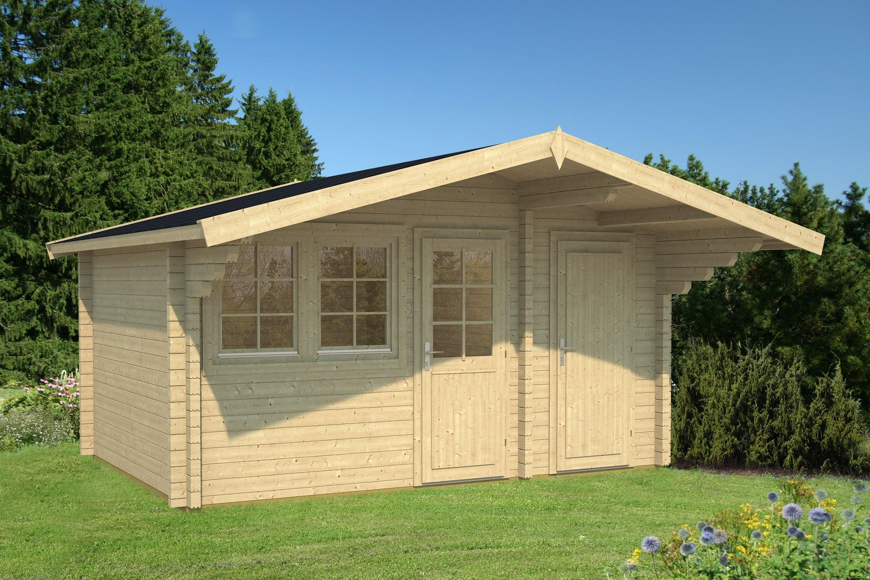 PEDRO B Log Cabin | 5.0x3.5m - Timber Building Specialists