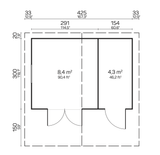 PEDRO C Log Cabin | 4.5x3.2m - Timber Building Specialists