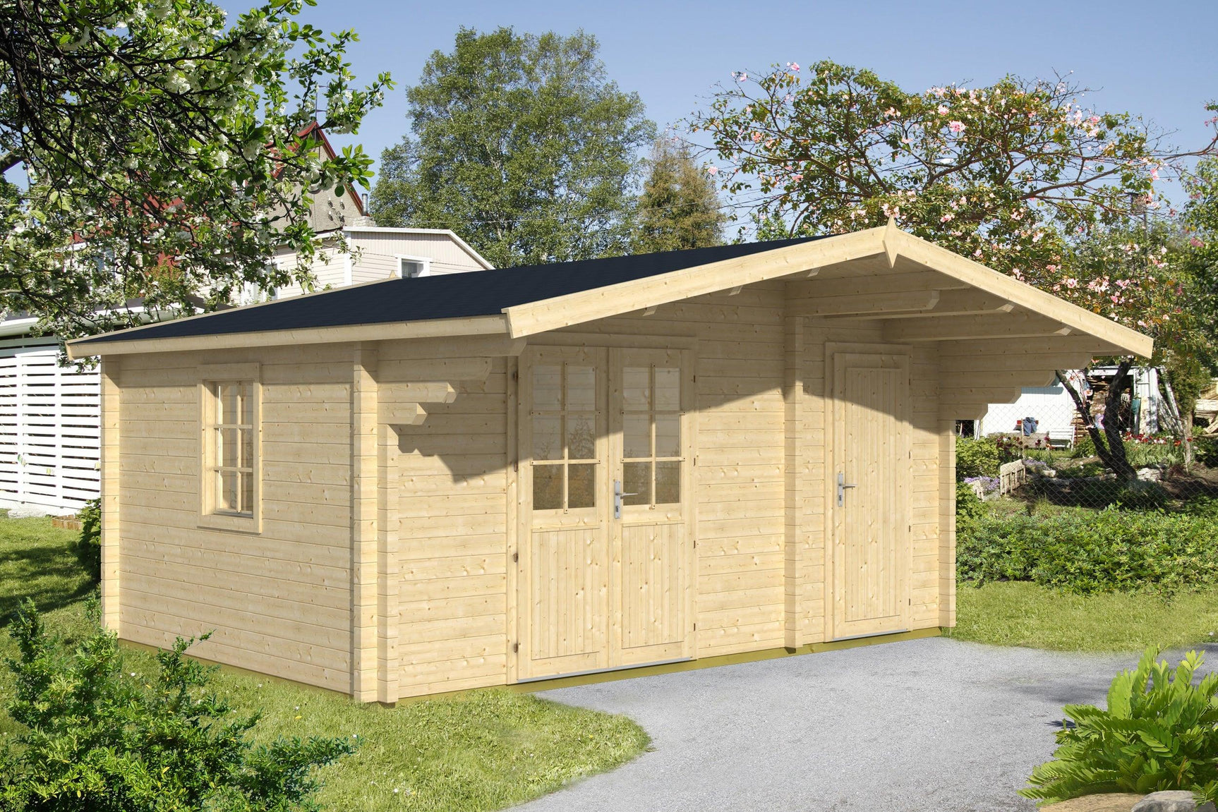 PEDRO D Log Cabin | 5.0x3.5m - Timber Building Specialists
