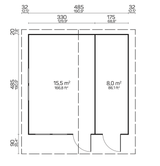 PEDRO E Log Cabin | 5.0x5.0m - Timber Building Specialists