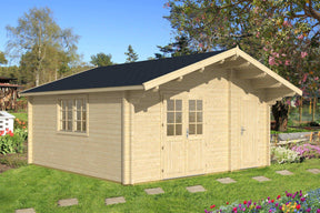 PEDRO F Log Cabin | 5.0x5.0m - Log Cabin - Timber Building Specialists