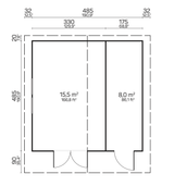 PEDRO F Log Cabin | 5.0x5.0m - Timber Building Specialists