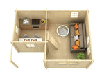 PERTTI Log Cabin | 4.1x5.6m - Timber Building Specialists