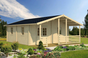 PETRA Log Cabin | 6.2x6.2m - Lodge Log Cabin - Timber Building Specialists