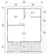 PETRA Log Cabin | 6.2x6.2m - Timber Building Specialists