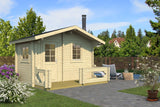 PIHA-TUURI 12 Sauna Log Cabin | 3.8x2.4m - Timber Building Specialists