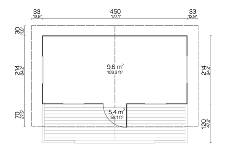 PIHA-AITTA 15 Log Cabin | 4.7x2.4m - Log Cabin - Timber Building Specialists