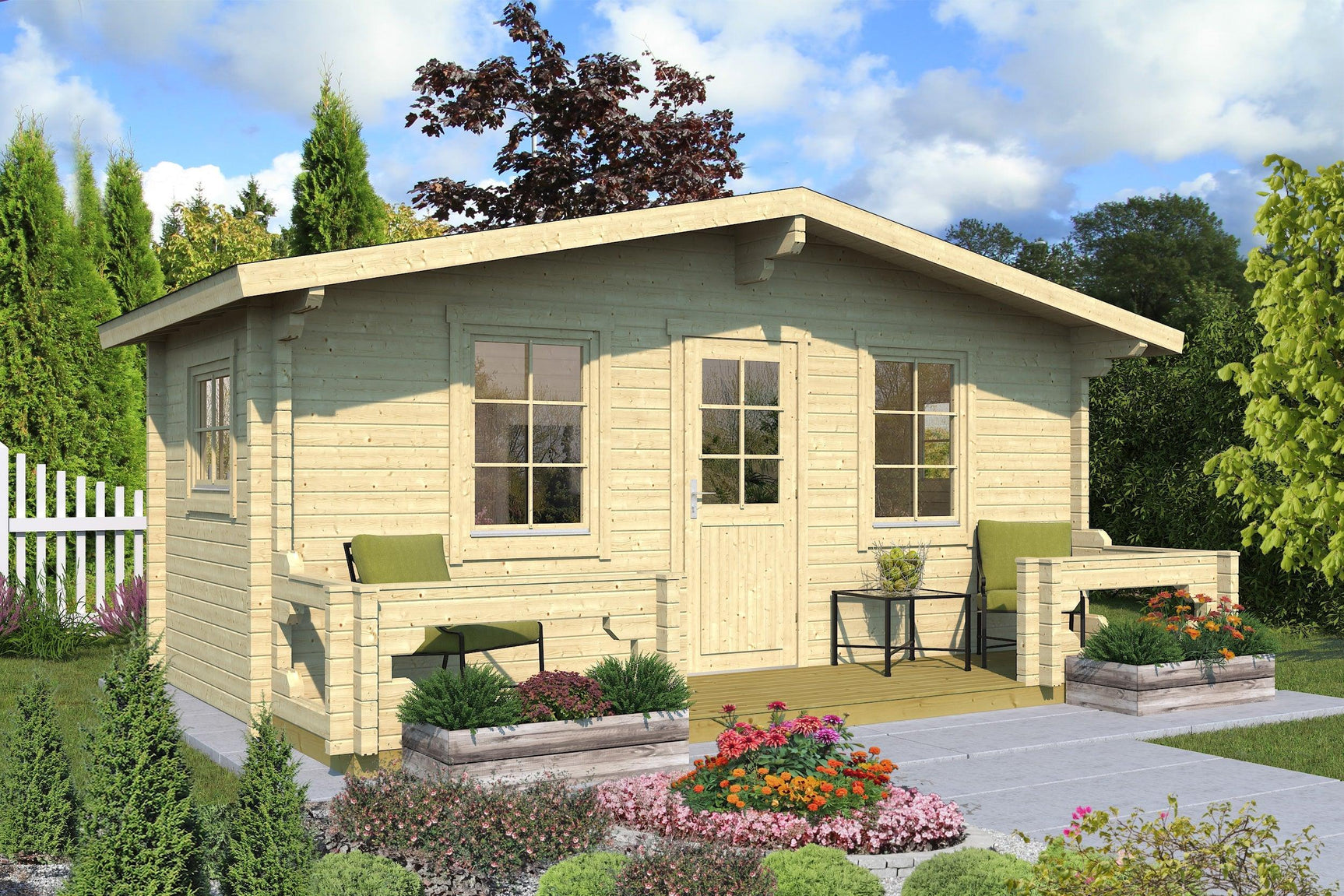 PIHA-AITTA 19 Log Cabin | 5.7x2.6m - Timber Building Specialists