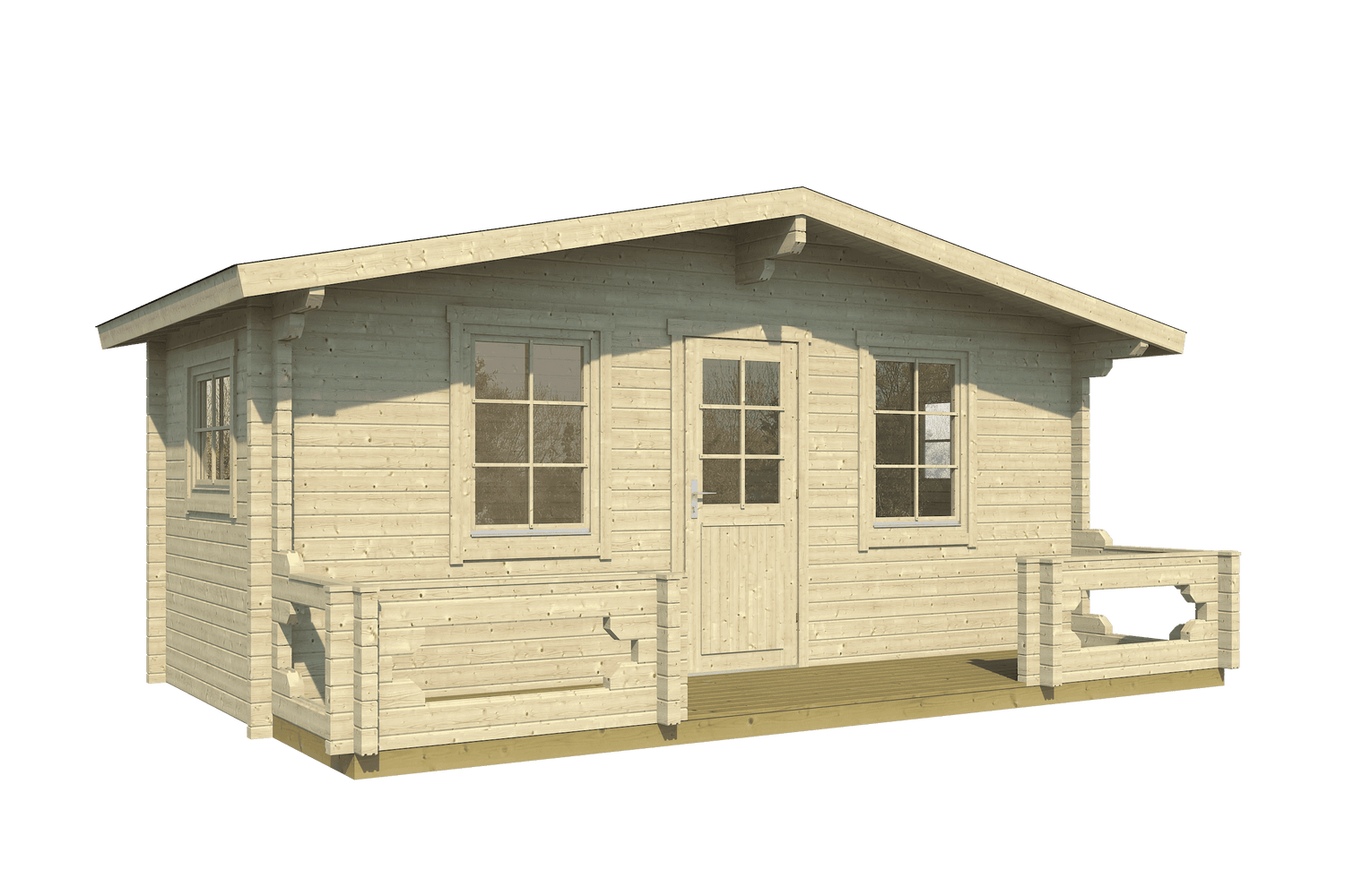 PIHA-AITTA 19 Log Cabin | 5.7x2.6m - Log Cabin - Timber Building Specialists