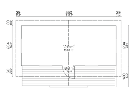 PIHA-AITTA 19 Log Cabin | 5.7x2.6m - Log Cabin - Timber Building Specialists