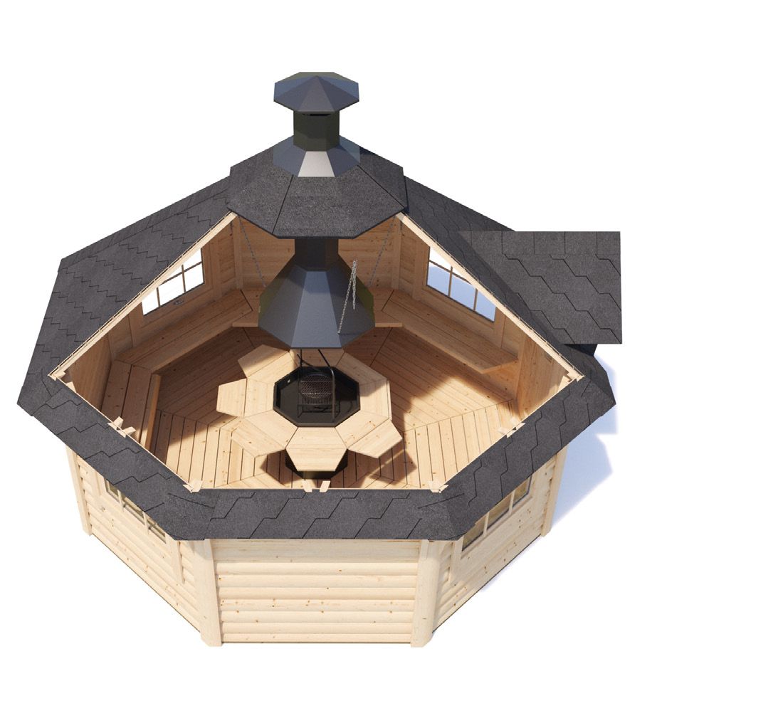 ROSCO BBQ Grill Cabin | 12 m2 - BBQ Grill Cabin - Timber Building Specialists