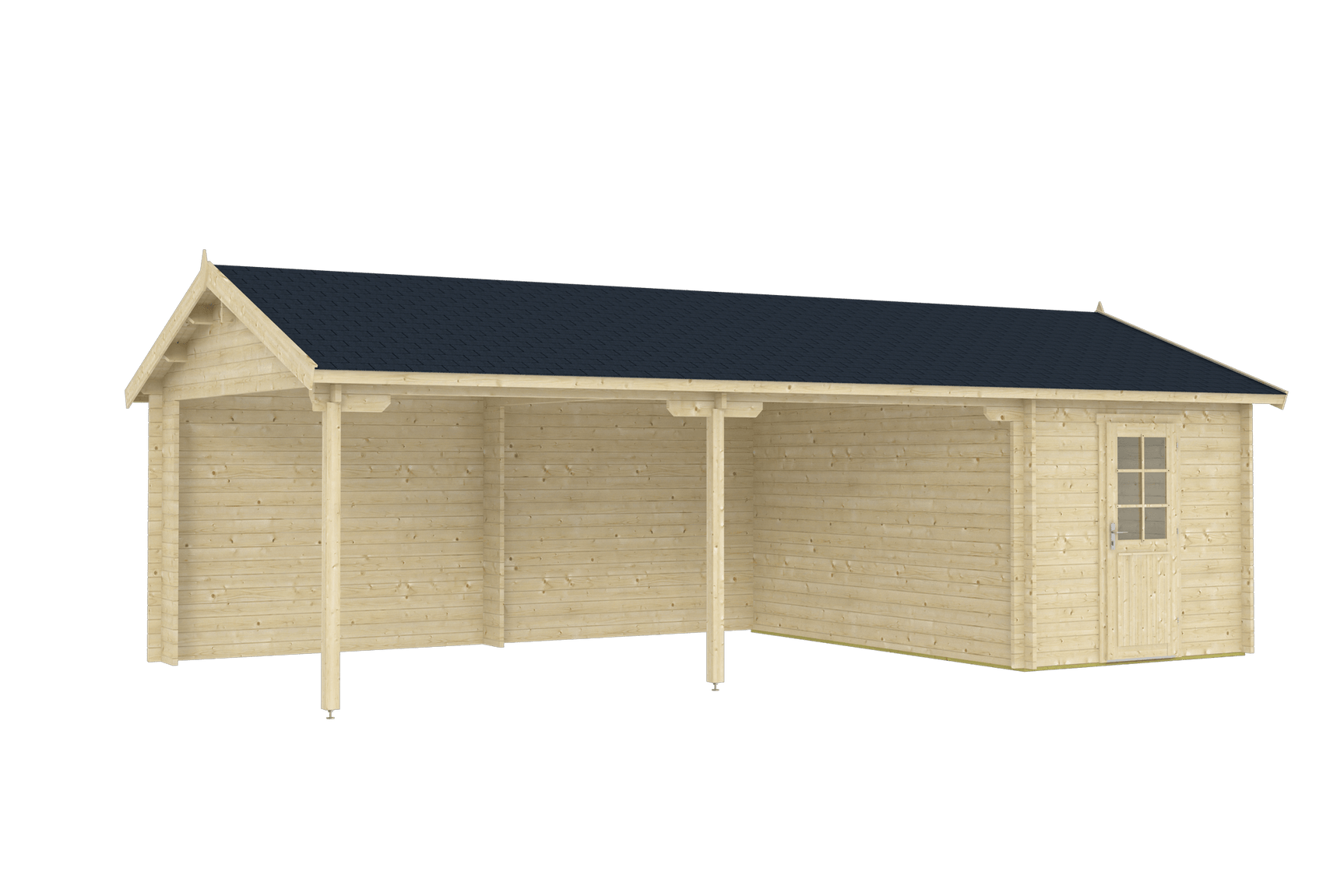 GARAGE RAUMA 6.0x5.3m Log Cabin