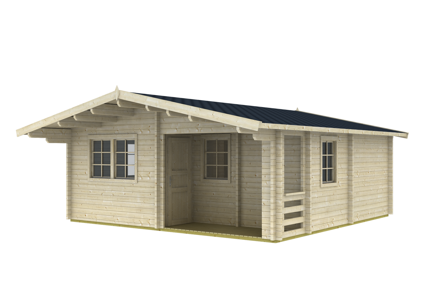 REUS Log Cabin | 6.0x6.0m - Timber Building Specialists
