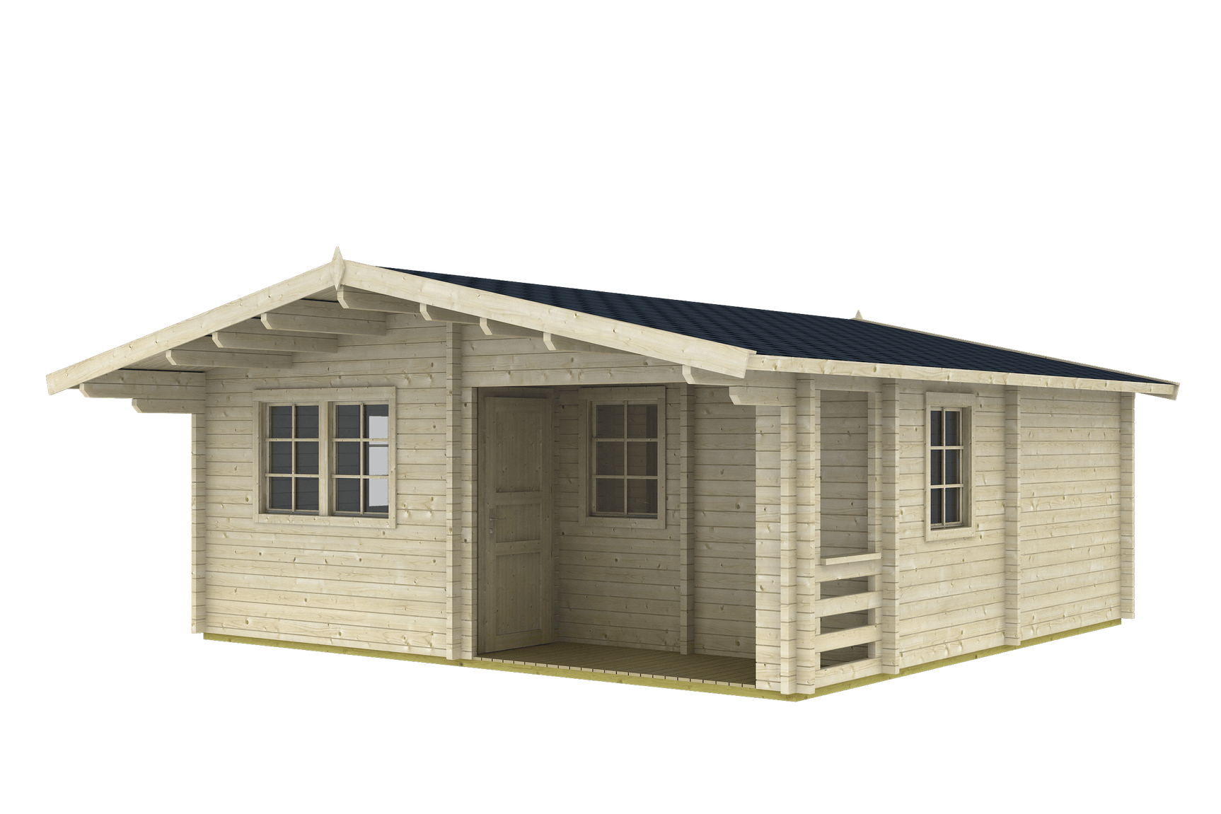 REUS Log Cabin | 6.0x6.0m - Timber Building Specialists