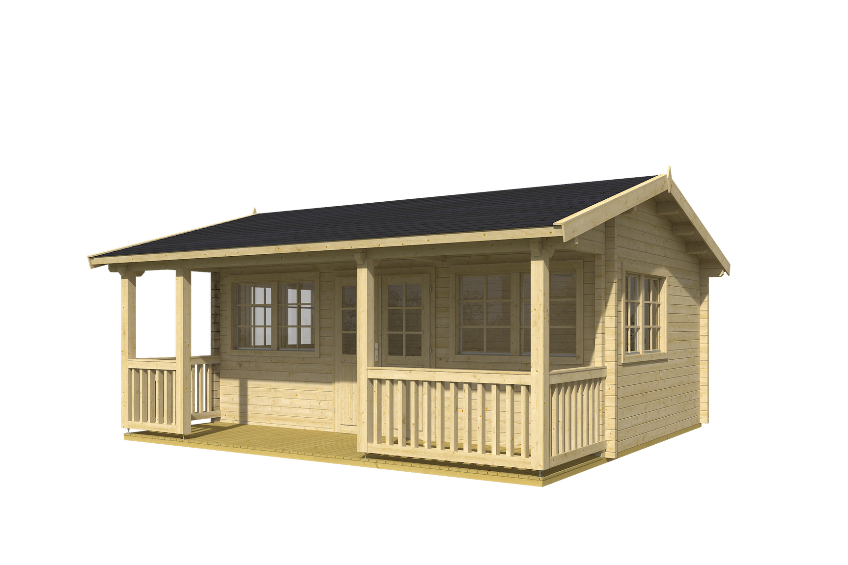 RICHARD Log Cabin | 5.8x5.4m - Timber Building Specialists