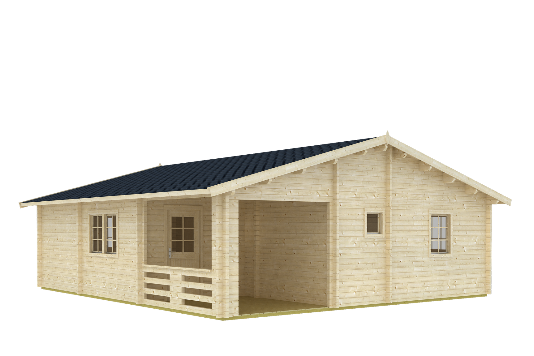 RIGA Log Cabin | 8.0x9.0m - Timber Building Specialists